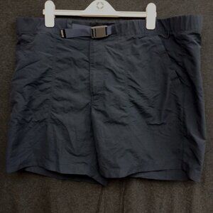 REI Co-Op Hiking Shorts Belted Mens XL Blue Outdoor Gorpcore Utility Nylon